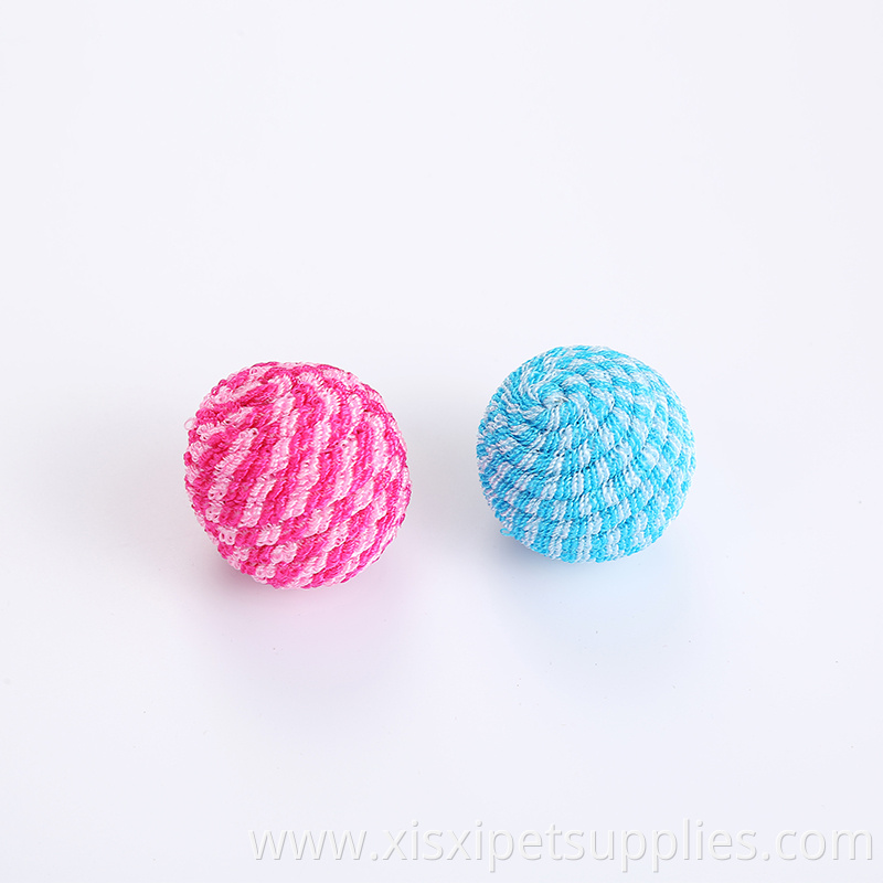 wholesale cat toy pack rubber band mouse plush cat ball with feather